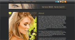 Desktop Screenshot of maloriemackey.com