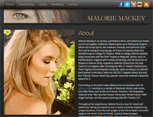 Tablet Screenshot of maloriemackey.com